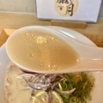 中華そば 朧月 - スープアップ