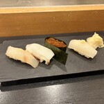 八島 - 平目昆布〆 タコ とびっこ イカ