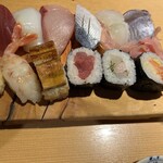 うを勢 - Bセットと、生ビールの影。