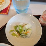 ラーメン道楽の店 あたりや - セットに付くお新香