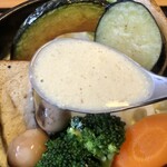 燻製とスパイスカレー けむり - グリーンココナッツカレー　これ最高×2です