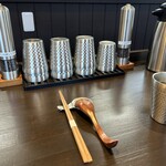 麺や ひでゆ㐂 - テーブルセッティング