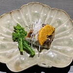 酒肴 大阪まんぷく堂 - 太刀魚の蕗味噌焼き