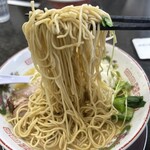E・Y竹末 - このぱっつんストレートも"竹末"自慢の麺です！私は更に硬めで頂いているのですが、小麦感・喉越し共に素晴らしい仕上がりです☆