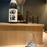 満福堂　夏輝 - 田酒も和食にはよく合う