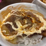 極中華蕎麦 ひろた - 自己アレンジ「チャーシュー丼」！★極まぜそばセット中（1300円税込）とろーり味玉（150円税込）★