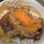 極中華蕎麦 ひろた - 生玉！★極まぜそばセット中（1300円税込）とろーり味玉（150円税込）★