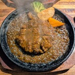 札幌牛亭 - ハンバーグアップ