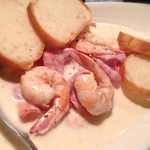 ビッグマリーⅡ - エビとベーコンのフリカッセ♪