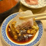 寿司芳 - 松皮造りの真鯛