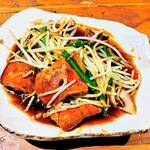 大衆酒場 藤沢ホルモン - レバニラ炒め