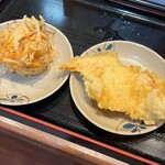 麺でぃ～ - かき揚げととり天