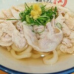 肉讃岐 甚三うどん 神田店 - 肉かけ(豚肉)温740円