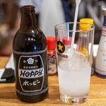 もつ焼き ジョン - 2026.1 ホッピー黒（528円、中330円）中はシャーベットタイプ