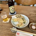 お蕎麦 結 - 次は野菜天