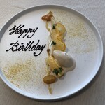 古我邸 - サービスのバースデープレート