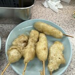 近江屋 本店 - 串カツ5本　中は牛肉