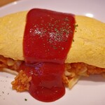カフェ＆レスト　潮騒 - ふんわりオムレツのオムライス　Lサイズ チーズ入り