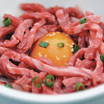 焼肉レストラン 一心亭 - 黒毛和牛ユッケ