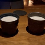 バーホテル 箱根香山 - しじみとそば粉のポタージュ～大根のエスプーマ〜