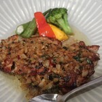 穂卓 - ・「鶏モモ肉のグリル ディアボラバター仕立て(¥980)」