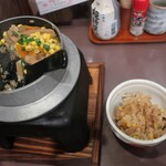 穂卓 - ・「煮穴子ととうもろこしの釜飯2人前(¥2100)」