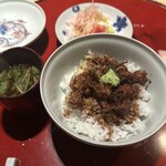 成生 - 天丼　みそ汁　香の物