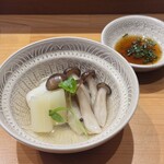 青山鮨孝 - 鯛の酒蒸し