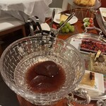 ソフィア・ローレン レストラン - 最初に目をつけた梨のコンポート♡