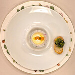 フランス料理 榛名 - ランチコース 9075円 の雲丹のブランマンジェ