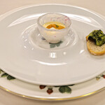 フランス料理 榛名 - ランチコース 9075円 の雲丹のブランマンジェ
