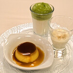 フランス料理 榛名 - ランチコース 9075円 のデザートワゴン10種盛り合わせ