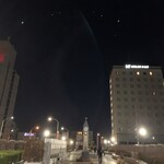 立喰そば かしやま - 日の出約1時間前の田端ふれあい橋