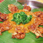 ガネーシュ - 2014年のクリスマスディナー(4800円)のソフトシェルクラブをフェンネルのソースで(2人前)