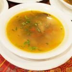 ガネーシュ - 2014年のクリスマスディナー(4800円)のあさりともずくのラッサム