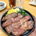 ステーキハウス 魔法のらんぷ 円山店 - チャックステーキランチ 350g