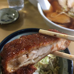 まるいち食堂 - ソースかつ丼（脂身）