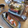 や台ずし - サーモンざんまい寿司5貫＆肉豆腐鍋　