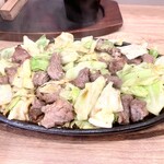 びっくり亭本家 赤坂店 - 焼肉鉄板1枚。