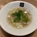 中華そば 髙野 - 別皿ワンタン¥400