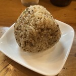 尾道らーめん 燈 - 肉混ぜおにぎり200円