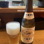 尾道らーめん 燈 - 瓶ビール680円