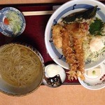 天然大車海老天丼蕎麦膳