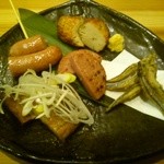 とんかつ いわい - 【2014.12.26】サービス頂きました前菜5種盛