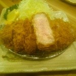 とんかつ いわい - 【2014.12.26】断面が眩しい(>_<)、最高のロースでした！