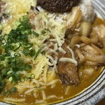吉田カレー  - 並、甘口、豚中、玉ねぎアチャール、ゴーダチーズ（限定トッピング）、ぶたじるそば（限定メニュー）