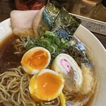麺屋 誠 - 【鶏そば’醤油＝tp味玉sv大蒜×特製ニラ辛】