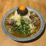 吉田カレー  - 並、甘口、豚中、玉ねぎアチャール、ゴーダチーズ（限定トッピング）、ぶたじるそば（限定メニュー）