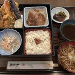 末廣庵 - 末広そば弁当の焼肉バージョン