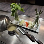 松本食 燎 KAGARIBI - 鉄板　焼き野菜